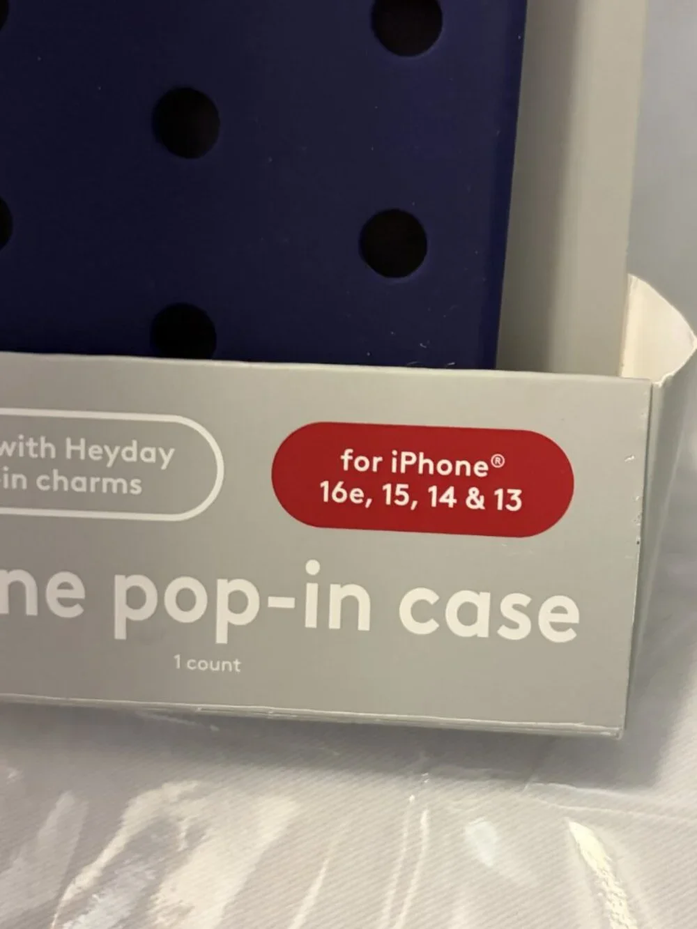 New Hey Day Purple Silicone Phone Case for Iphone 15, 14 & 13
